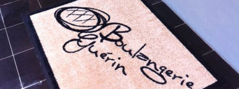 Tapis personnalisé pour la boulangerie Guérin