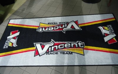 Tapis moto personnalisé