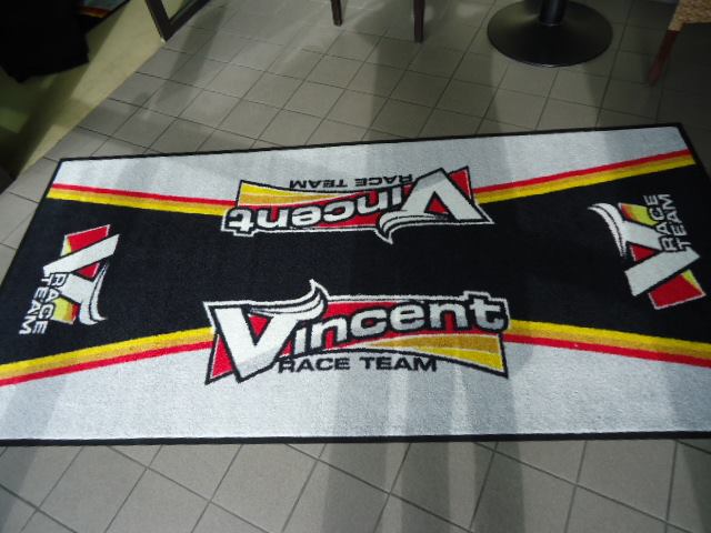 Tapis moto personnalisé