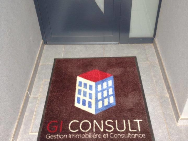 Tapis personnalisé agence immobilière GI Consult