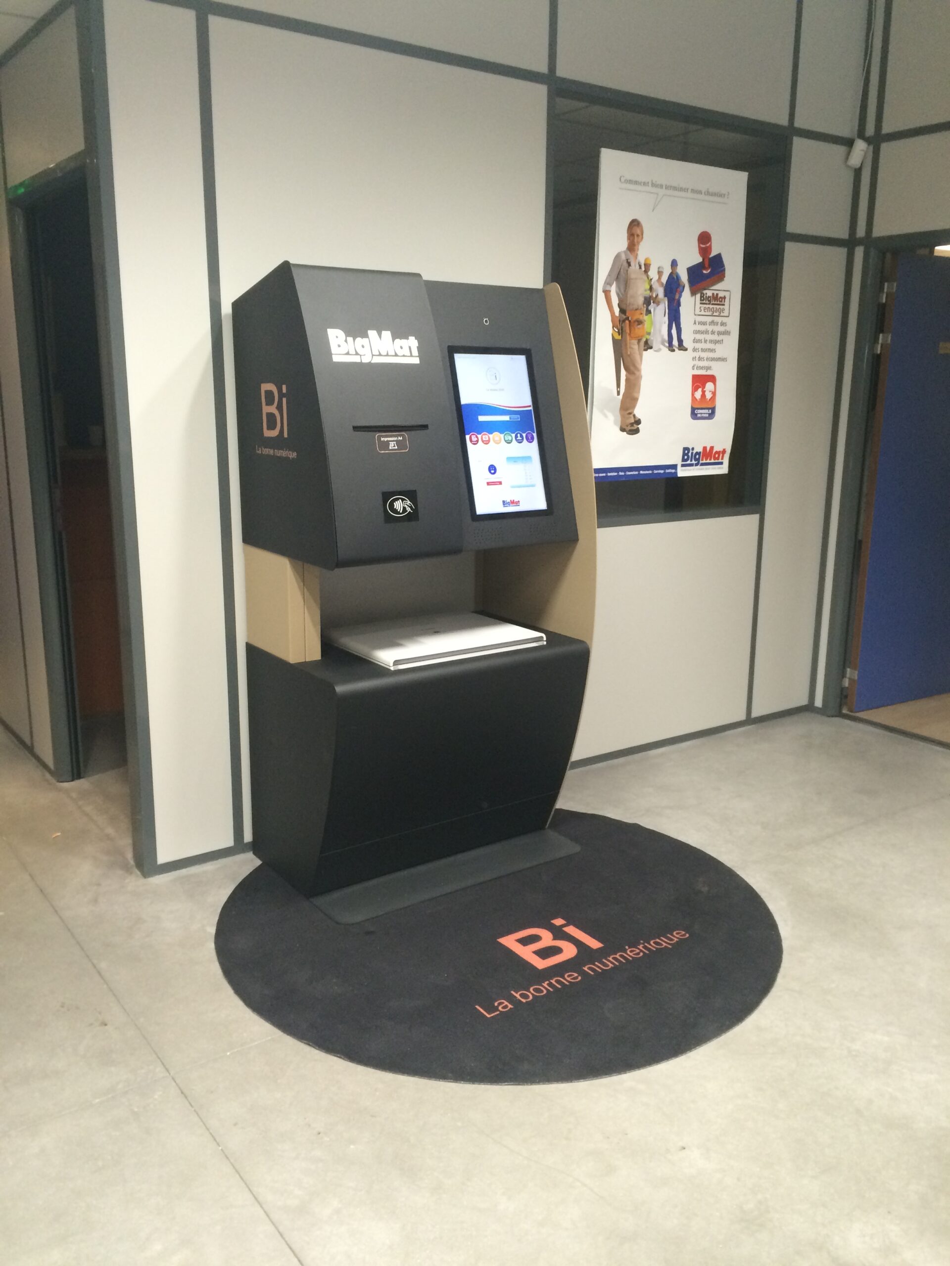 tapis personnalisé publicitaire rond
