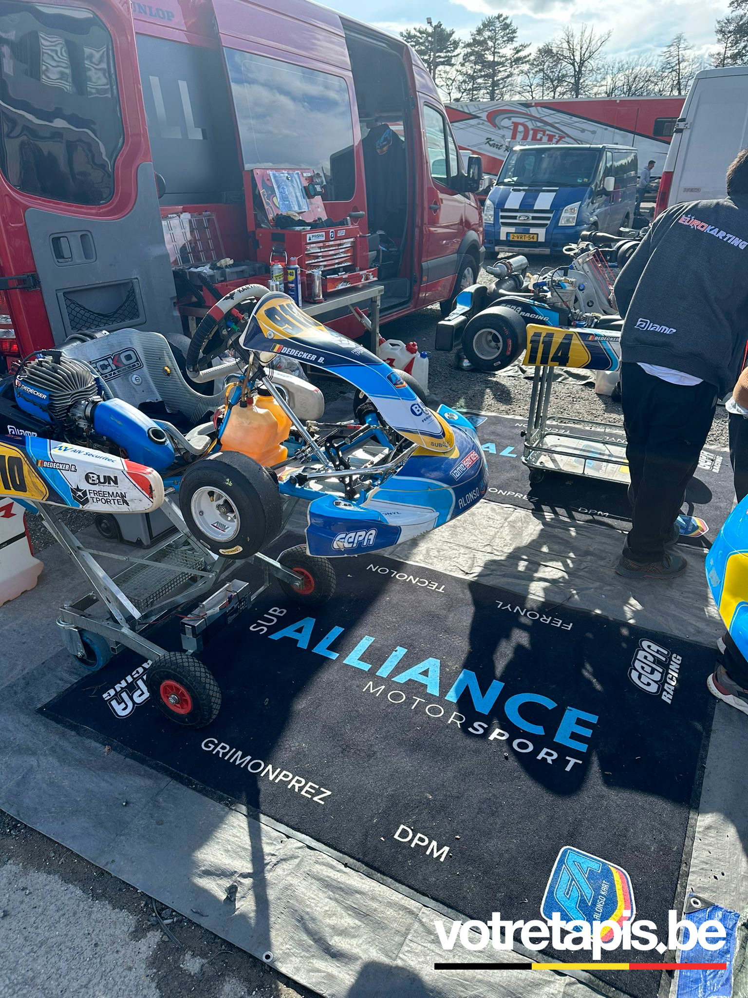 tapis karting personnalisé